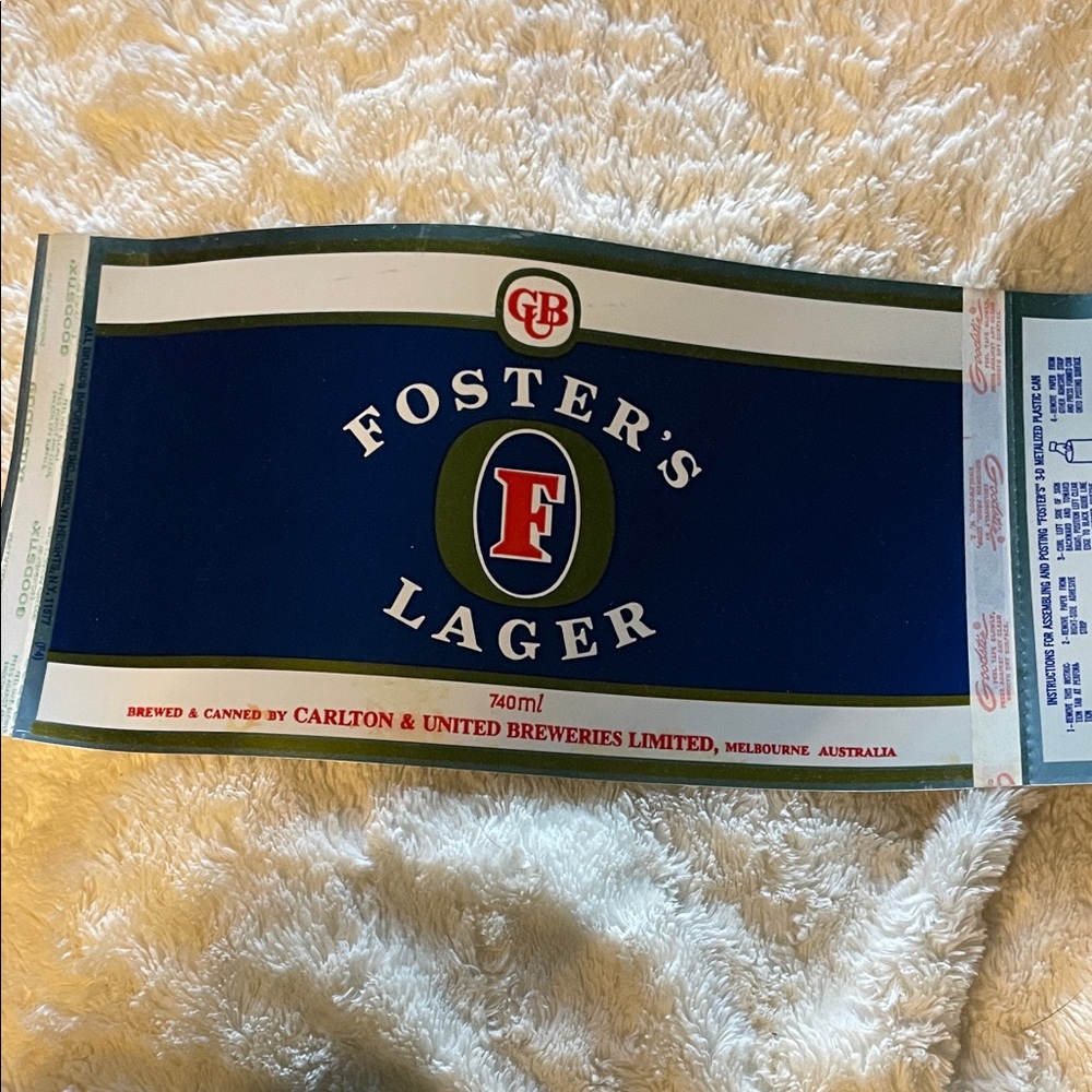 Foster's Lager Labels - 8
